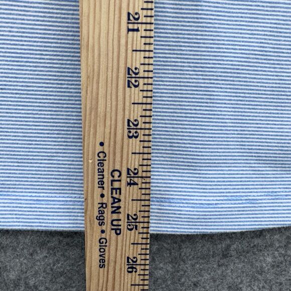 Rhoback Womens Q-Zip Performance Pullover Size Small Riva Heather Stripe Blue - Picture 8 of 9